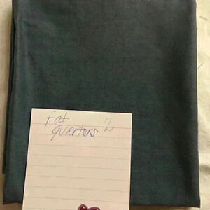 2 Fat Quarters Vtg Polyester 80s Country Gray Quil